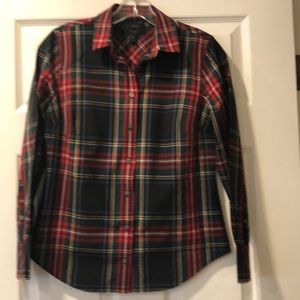J Crew Perfect Plaid Button Down - 2P